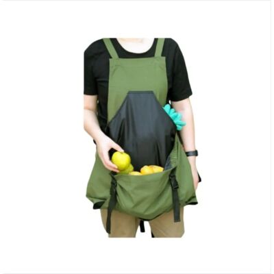 INF Multifunktionale Ernte-Schürze aus Oxford-Tuch – wasserdicht, Schnellverschluss, Gartensammeltasche, Armeegrün INF Multifunktionale Ernte-Schürze aus Oxford-Tuch – wasserdicht, Schnellverschluss, Gartensammeltasche, Armeegrün
