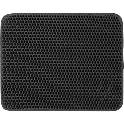 INF Marke INF Doppel-Schicht Waschbare Katzentoilette Matte - Schwarz INF Marke INF Doppel-Schicht Waschbare Katzentoilette Matte - Schwarz