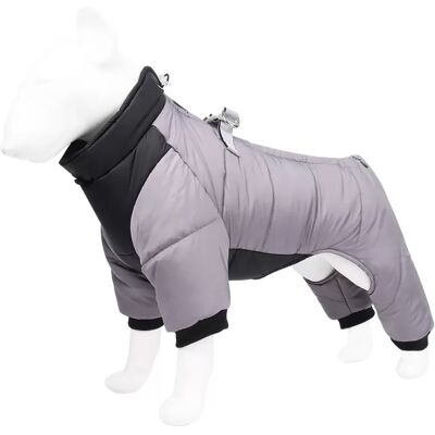 INF Grauer Hundemantel, warm und wasserabweisend XXXL INF Grauer Hundemantel, warm und wasserabweisend XXXL