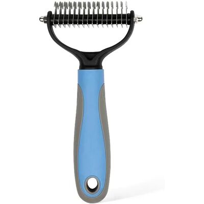 INF Doppelseitiger Entfilzungskamm für Haustiere L Blau INF Doppelseitiger Entfilzungskamm für Haustiere L Blau