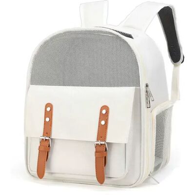 INF Bequemer Haustiertrage-Rucksack für kleine Hunde und Katzen Beige INF Bequemer Haustiertrage-Rucksack für kleine Hunde und Katzen Beige