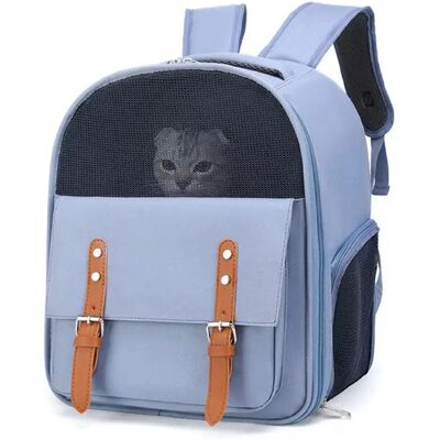 INF Bequemer Haustiertrage-Rucksack für kleine Hunde und Katzen Blau INF Bequemer Haustiertrage-Rucksack für kleine Hunde und Katzen Blau