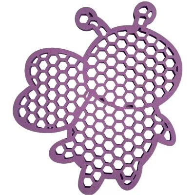 INF 4er-Set Schwimmende Bienentränke - EVA-Bienen-Tränke im Waben-Design Violett INF 4er-Set Schwimmende Bienentränke - EVA-Bienen-Tränke im Waben-Design Violett