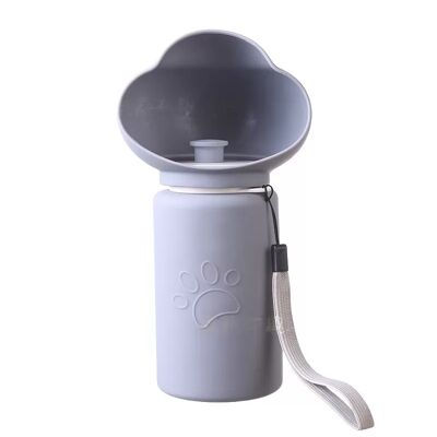 INF Tragbare, faltbare Haustier-Wasserflasche – Silikon-Reise-Hunde-Wasserspender Grau INF Tragbare, faltbare Haustier-Wasserflasche – Silikon-Reise-Hunde-Wasserspender Grau