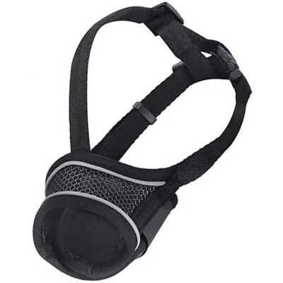 INF Reflektierender Hunde Maulkorb: Atmungsaktiver Nylon Haustier Maulkorb mit verstellbarem Riemen L INF Reflektierender Hunde Maulkorb: Atmungsaktiver Nylon Haustier Maulkorb mit verstellbarem Riemen L