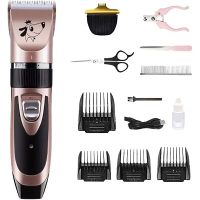 INF Roségoldenes Tierhaarschneider-Set mit Schere – Professionelles Pflegeset INF Roségoldenes Tierhaarschneider-Set mit Schere – Professionelles Pflegeset