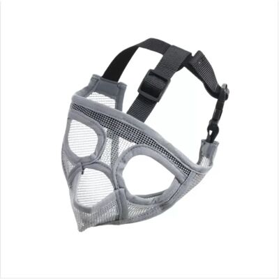 INF Bulldog Maulkorb (Zunge raus) - Atmungsaktive Anti-Biss-Maske für Hunde mit kurzer Schnauze Grau XS INF Bulldog Maulkorb (Zunge raus) - Atmungsaktive Anti-Biss-Maske für Hunde mit kurzer Schnauze Grau XS