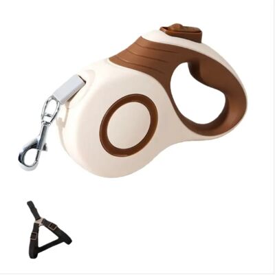 INF 5m Automatische Hunde Leine mit Geschirr (35-46cm Brust, 4-7.5kg) Anti-Zug Braun INF 5m Automatische Hunde Leine mit Geschirr (35-46cm Brust, 4-7.5kg) Anti-Zug Braun