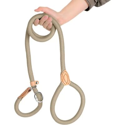 INF Heavy Duty 1.5m Dog Training Slip Lead mit bequemem Griff und Edelstahlring Beige INF Heavy Duty 1.5m Dog Training Slip Lead mit bequemem Griff und Edelstahlring Beige