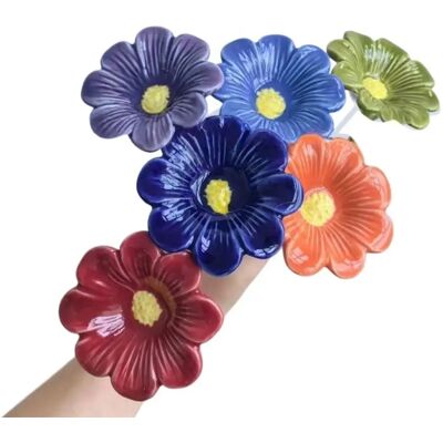 INF Honig-Bewässerungs-Set 6-teilig – Blumenförmige Harz-Bienen-Tränkstation, Mehrfarbiger Gartenstecker als Insektenfütterer INF Honig-Bewässerungs-Set 6-teilig – Blumenförmige Harz-Bienen-Tränkstation, Mehrfarbiger Gartenstecker als Insektenfütterer