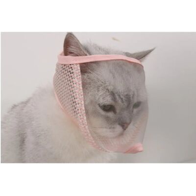 INF Atmungsaktive Haustier-Gesichtsmaske für Katzen, Anti-Beiß-Mesh-Abdeckung für Fellpflege, Reinigung und Baden M Rosa INF Atmungsaktive Haustier-Gesichtsmaske für Katzen, Anti-Beiß-Mesh-Abdeckung für Fellpflege, Reinigung und Baden M Rosa