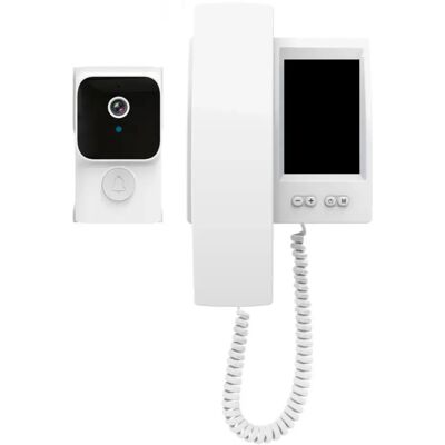 INF Smart Video-Türklingel mit 3.5 inch Display - Kein WiFi erforderlich, 2.4G Funk, Zwei-Wege Audio-Video, Infrarot-Nachtsicht INF Smart Video-Türklingel mit 3.5 inch Display - Kein WiFi erforderlich, 2.4G Funk, Zwei-Wege Audio-Video, Infrarot-Nachtsicht