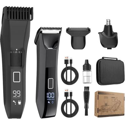 INF 4-in-1 Herrenpflege-Set: Elektrischer Rasierer & Trimmer INF 4-in-1 Herrenpflege-Set: Elektrischer Rasierer & Trimmer