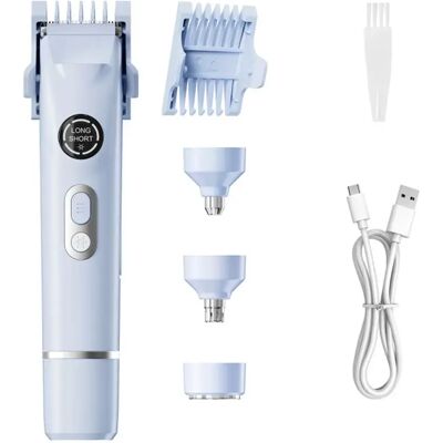 INF Multifunktionaler Epilierer – 4-in-1 Haarentfernung für Gesicht, Körper, Nase und Ohren Blau INF Multifunktionaler Epilierer – 4-in-1 Haarentfernung für Gesicht, Körper, Nase und Ohren Blau