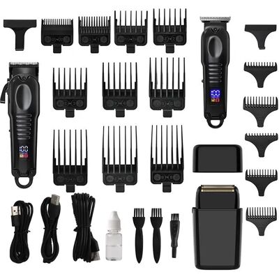 INF 935W Digitalanzeige Elektrischer Haarschneider & Trimmer Set - Professionelles Grooming Kit Schwarz INF 935W Digitalanzeige Elektrischer Haarschneider & Trimmer Set - Professionelles Grooming Kit Schwarz