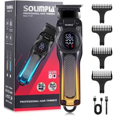 INF Professioneller LCD-Display USB Wiederaufladbarer Elektrischer Haarschneider & Trimmer Gold INF Professioneller LCD-Display USB Wiederaufladbarer Elektrischer Haarschneider & Trimmer Gold