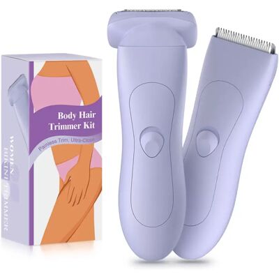 INF 2-in-1 Elektrischer Haarentferner: Dual-Kopf-Trimmer für Frauen Violett INF 2-in-1 Elektrischer Haarentferner: Dual-Kopf-Trimmer für Frauen Violett