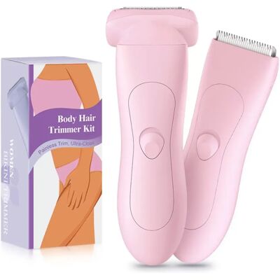 INF 2-in-1 Elektrischer Haarentferner: Dual-Kopf-Trimmer für Frauen Rosa INF 2-in-1 Elektrischer Haarentferner: Dual-Kopf-Trimmer für Frauen Rosa