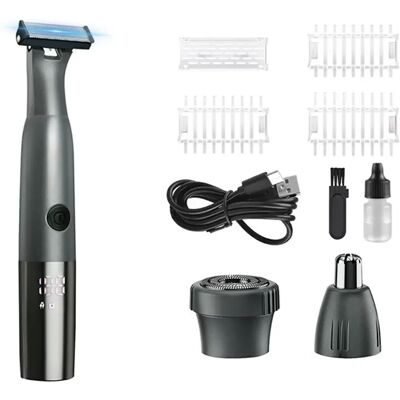 INF 3-in-1 Elektrisches Trimmer-Set: Nasen-, Körper- und Bartschneider mit LED-Anzeige INF 3-in-1 Elektrisches Trimmer-Set: Nasen-, Körper- und Bartschneider mit LED-Anzeige