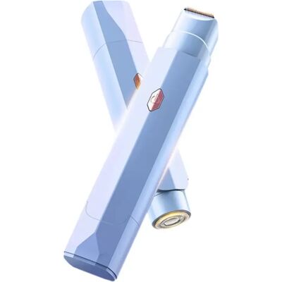 INF Wiederaufladbarer elektrischer Bikini- und Körpertrimmer mit Edelstahlklingen, Doppelkopfdesign, IPX6 wasserdicht, USB-C Blau INF Wiederaufladbarer elektrischer Bikini- und Körpertrimmer mit Edelstahlklingen, Doppelkopfdesign, IPX6 wasserdicht, USB-C Blau