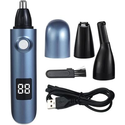 INF 3-in-1 USB wiederaufladbarer elektrischer Trimmer – Nasen-, Augenbrauen- und Gesichtshaarschneider für präzises Blau INF 3-in-1 USB wiederaufladbarer elektrischer Trimmer – Nasen-, Augenbrauen- und Gesichtshaarschneider für präzises Blau