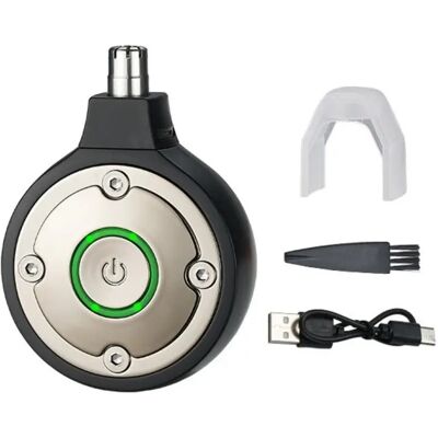 INF Elektrischer Nasenhaarschneider – Wiederaufladbarer Mini-Groomer mit 360° Rund-Edelstahlklinge, 60-min Laufzeit Schwarz INF Elektrischer Nasenhaarschneider – Wiederaufladbarer Mini-Groomer mit 360° Rund-Edelstahlklinge, 60-min Laufzeit Schwarz