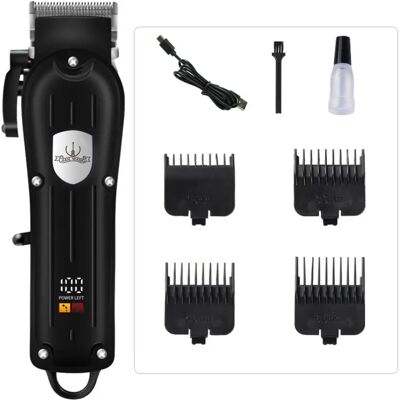INF Elektrischer Haarschneider – Kupferkernmotor, LED-Anzeige, USB-aufladbar, 0.8-2.0mm verstellbare abnehmbare waschbare Klinge INF Elektrischer Haarschneider – Kupferkernmotor, LED-Anzeige, USB-aufladbar, 0.8-2.0mm verstellbare abnehmbare waschbare Klinge