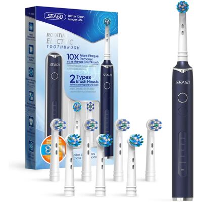INF SG-2603 Rotierende elektrische Zahnbürste für optimale Reinigung Blau INF SG-2603 Rotierende elektrische Zahnbürste für optimale Reinigung Blau