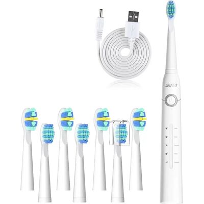 INF Elektrische Schallzahnbürste mit 5 Reinigungsmodi Weiß INF Elektrische Schallzahnbürste mit 5 Reinigungsmodi Weiß