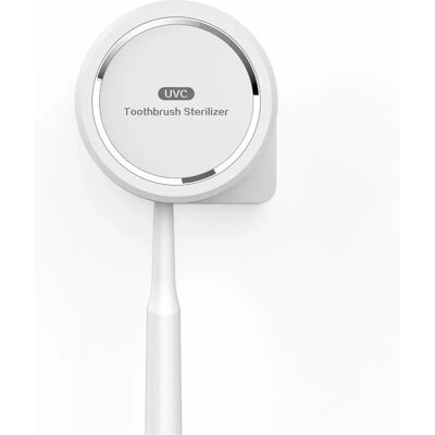 INF UV-Zahnbürsten-Sterilisator – Tragbar, wiederaufladbar mit UVA+UVC, 3-Minuten-Zyklus, 600mAh, USB-C und magnetischer Weiß INF UV-Zahnbürsten-Sterilisator – Tragbar, wiederaufladbar mit UVA+UVC, 3-Minuten-Zyklus, 600mAh, USB-C und magnetischer Weiß