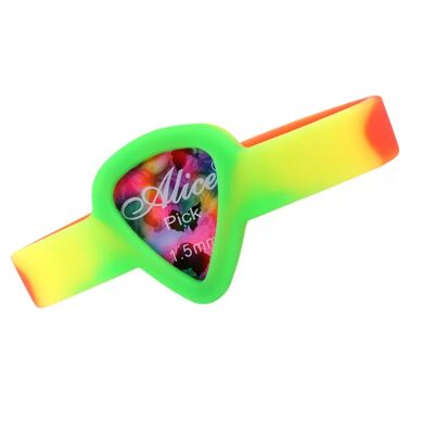INF Gitarrenplektrumhalter, Armband-Plektrumhalter für Gitarristen Grün INF Gitarrenplektrumhalter, Armband-Plektrumhalter für Gitarristen Grün