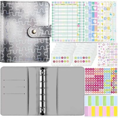 INF A7 Pocket Puzzle Binder - Budgeting Notebook Kit Grau INF A7 Pocket Puzzle Binder - Budgeting Notebook Kit Grau