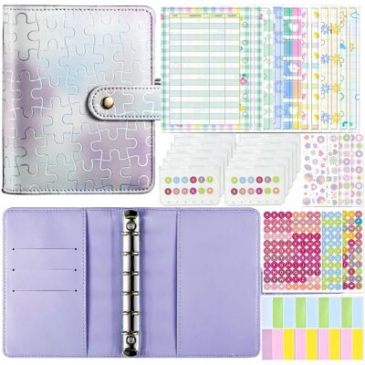 INF A7 Pocket Puzzle Binder - Budgeting Notebook Kit Violett INF A7 Pocket Puzzle Binder - Budgeting Notebook Kit Violett