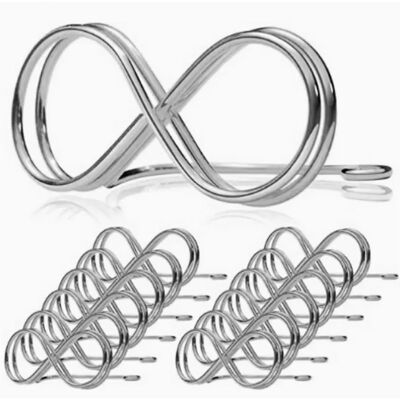 INF 8-Form Memo Clip Halter - Vielseitig für Büro, Zuhause & Veranstaltungen Silber INF 8-Form Memo Clip Halter - Vielseitig für Büro, Zuhause & Veranstaltungen Silber