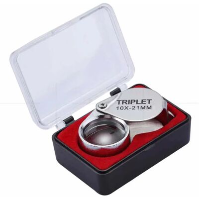 INF 10x21 Faltbare Schmuck- und Münzlupe für Antiquitäten - Taschenformat INF 10x21 Faltbare Schmuck- und Münzlupe für Antiquitäten - Taschenformat