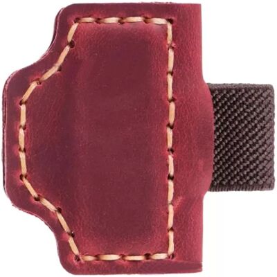 INF Premium Magnetischer Stiftclip aus Leder - Handgefertigter Stifthalter für Notizbücher und Planer Weinrot INF Premium Magnetischer Stiftclip aus Leder - Handgefertigter Stifthalter für Notizbücher und Planer Weinrot