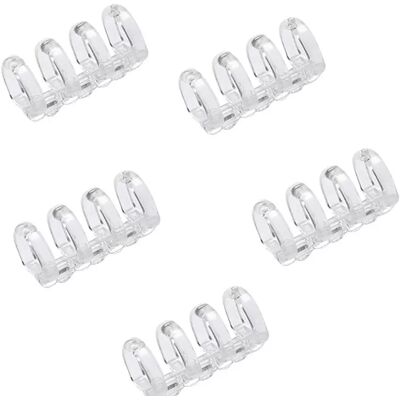 INF Transparente 4-Loch-Binderclips für Loseblatt - 10er Set für DIY-Bindung INF Transparente 4-Loch-Binderclips für Loseblatt - 10er Set für DIY-Bindung