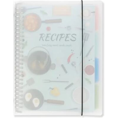 INF Hellblaues Rezeptbuch – DIY Kochbuch-Ordner für Hausmannskost, Kapazität für 160 Rezepte INF Hellblaues Rezeptbuch – DIY Kochbuch-Ordner für Hausmannskost, Kapazität für 160 Rezepte