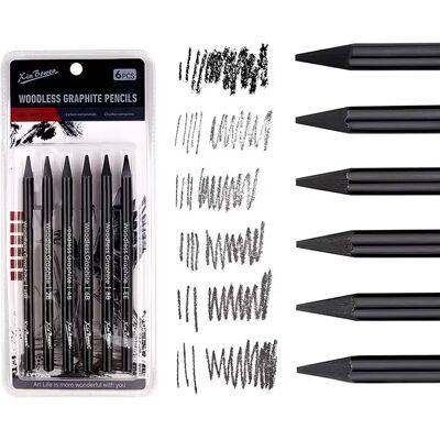INF Graphitstift Set - 6 Bleistifte zum Skizzieren und Zeichnen INF Graphitstift Set - 6 Bleistifte zum Skizzieren und Zeichnen