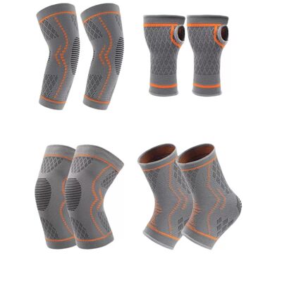 INF Neues 4-teiliges Sport-Schutzset L Grau INF Neues 4-teiliges Sport-Schutzset L Grau