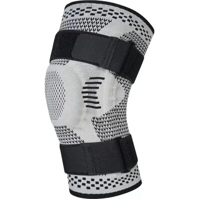 INF Kompressions-Sportkniebandage mit Bändern – Hellgrau, Einzelstück 3XL INF Kompressions-Sportkniebandage mit Bändern – Hellgrau, Einzelstück 3XL
