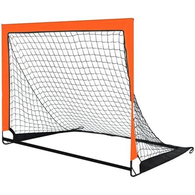 INF Tragbares klappbares Fußball-Einzeltor - Trainings-Tor mit 7mm Fiberglasstange, 420D Oxford-Gewebe und 5cm Polyesternetz, Orange INF Tragbares klappbares Fußball-Einzeltor - Trainings-Tor mit 7mm Fiberglasstange, 420D Oxford-Gewebe und 5cm Polyesternetz, Orange