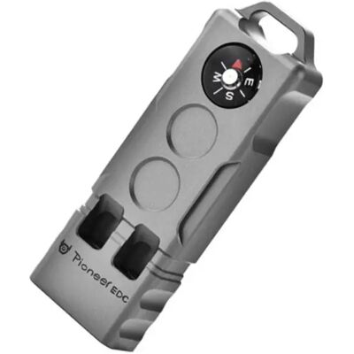 INF Titan-Doppelrohr-Überlebenspfeife mit integriertem Kompass – 120dB Notfall-EDC INF Titan-Doppelrohr-Überlebenspfeife mit integriertem Kompass – 120dB Notfall-EDC