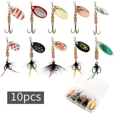 INF Lure Blinker Set: Edelstahl, 9cm, Mehrfarbig, für Raubfischangeln, 11-teilig Satz C INF Lure Blinker Set: Edelstahl, 9cm, Mehrfarbig, für Raubfischangeln, 11-teilig Satz C