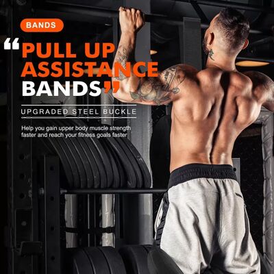 INF Klimmzugband / Trainingsband Klimmzüge - Klimmzughilfe für Krafttraining Fitness Orange 210 Pfund INF Klimmzugband / Trainingsband Klimmzüge - Klimmzughilfe für Krafttraining Fitness Orange 210 Pfund