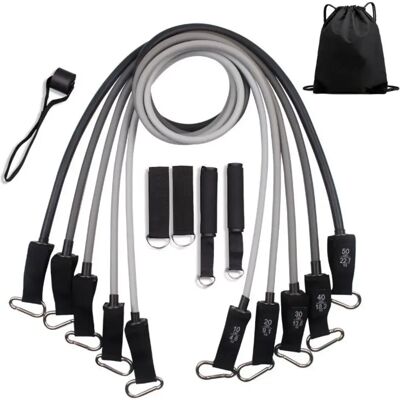 INF 150 lbs TPE Widerstandsbänder Set - 11-teiliges Trainingsband Set für das Heimfitnessstudio Krafttraining INF 150 lbs TPE Widerstandsbänder Set - 11-teiliges Trainingsband Set für das Heimfitnessstudio Krafttraining