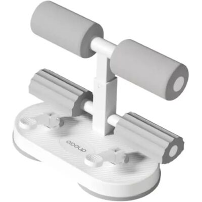 INF Sit-Up Assistant — Dual Suction Cup Abdominal Trainer mit verstellbarer Höhe und schaumgepolstertem Fußhalter Grau INF Sit-Up Assistant — Dual Suction Cup Abdominal Trainer mit verstellbarer Höhe und schaumgepolstertem Fußhalter Grau