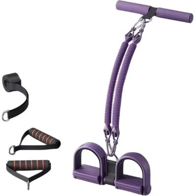 INF Fußpedal-Widerstandsband Lila – 4-strängiges Latex-Sit-up-Hilfsband und Beintrainer für zu Hause mit reißfestem Zugseil 50 Pfund INF Fußpedal-Widerstandsband Lila – 4-strängiges Latex-Sit-up-Hilfsband und Beintrainer für zu Hause mit reißfestem Zugseil 50 Pfund