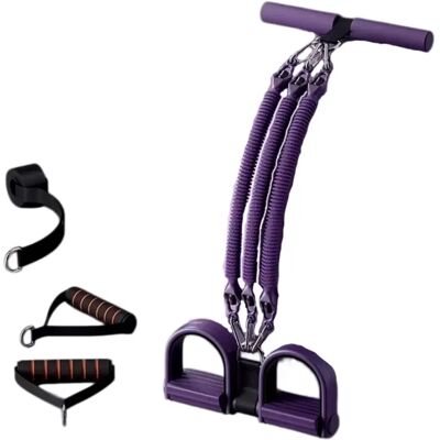 INF Fußpedal-Widerstandsband Lila – 4-strängiges Latex-Sit-up-Hilfsband und Beintrainer für zu Hause mit reißfestem Zugseil 75 Pfund INF Fußpedal-Widerstandsband Lila – 4-strängiges Latex-Sit-up-Hilfsband und Beintrainer für zu Hause mit reißfestem Zugseil 75 Pfund