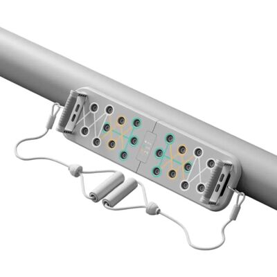 INF Multifunktionales, faltbares Liegestützbrett mit Widerstandsband – ABS+TPE, rutschfeste Griffe, 300 Jin Belastbarkeit INF Multifunktionales, faltbares Liegestützbrett mit Widerstandsband – ABS+TPE, rutschfeste Griffe, 300 Jin Belastbarkeit